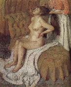 Edgar Degas The lady hackled hair oil painting artist